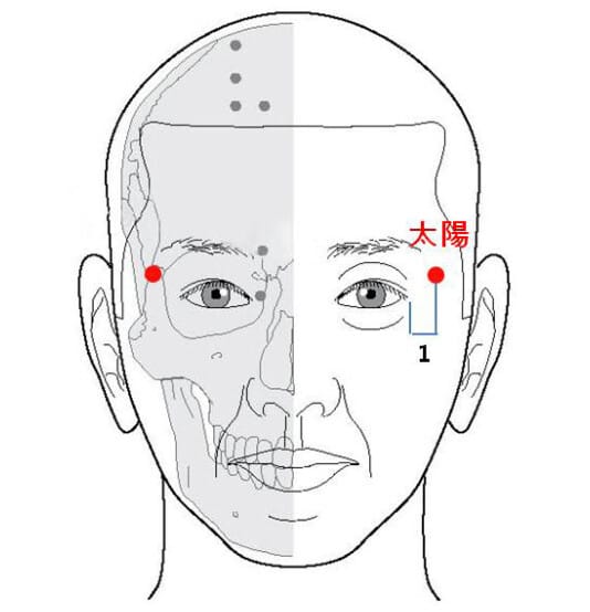 관자놀이 지압점
